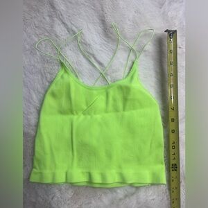 Large tank top crop neon